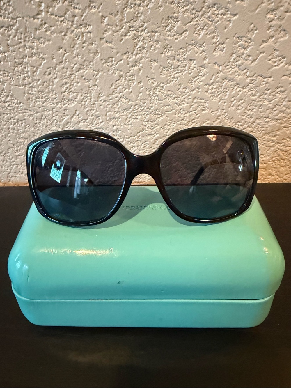 Tiffany & Co. Black Polarized Sunglasses TF 4076